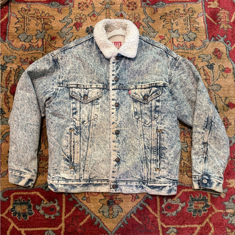 Vintage 80s Levi’s Acid Wash Denim Jacket - Size L